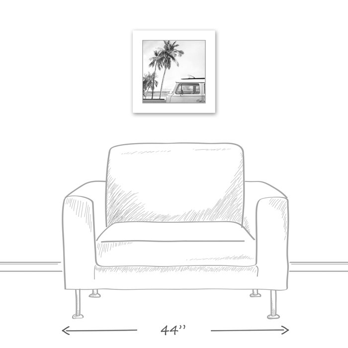 Rosecliff Heights Coastal Beach Van Framed On Canvas Print Wayfair